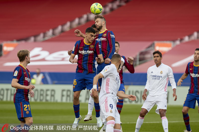  西甲国家德比，巴萨主场大胜皇马
